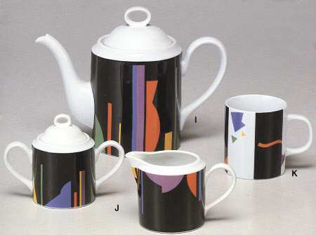 Trylon (Black Rim) Teapot & Lid