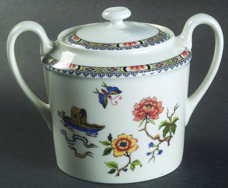 Fleur De Chine Sugar Bowl & Lid