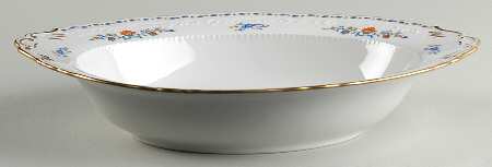 Persan Rouge 11" Oval Vegetable Bowl