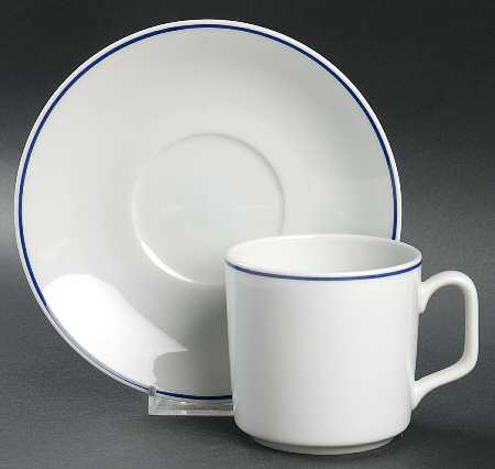 R6L1 Flat Cup & Saucer Set