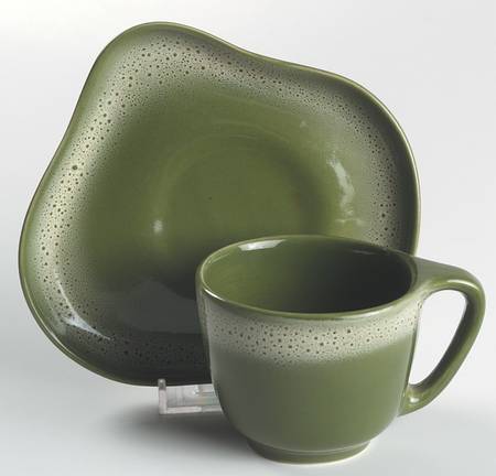 Frosty Pine Flat Cup & Saucer Set