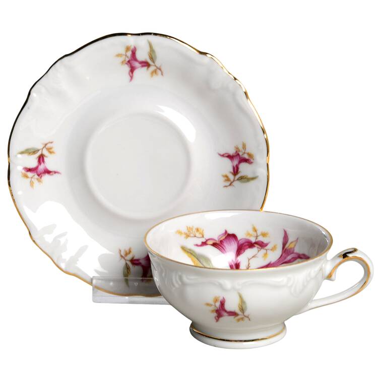 Aloha Footed Cup & Saucer Set