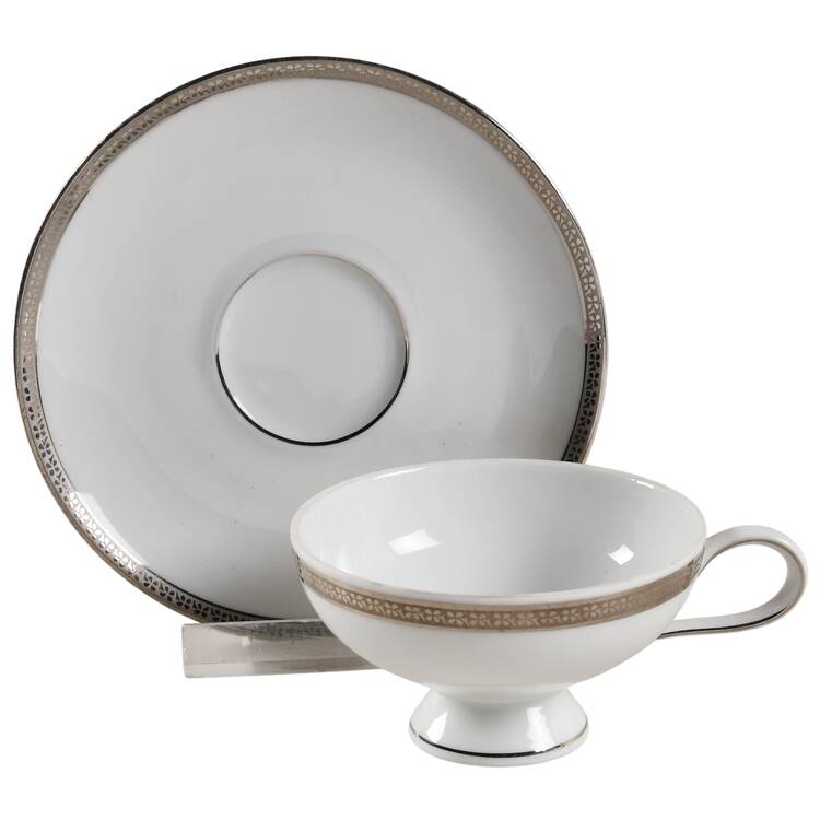 Charm Footed Demitasse Cup & Saucer Set