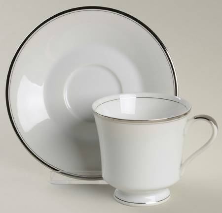 Engagement Footed Cup & Saucer Set