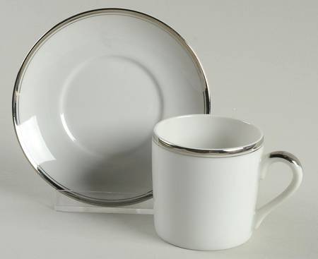 Engagement Flat Demitasse Cup & Saucer Set