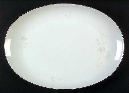 Eternal Rose 16" Oval Serving Platter