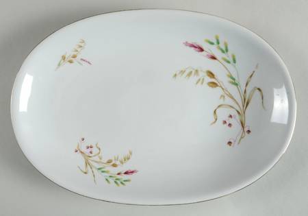 Harvest Bouquet 12" Oval Serving Platter