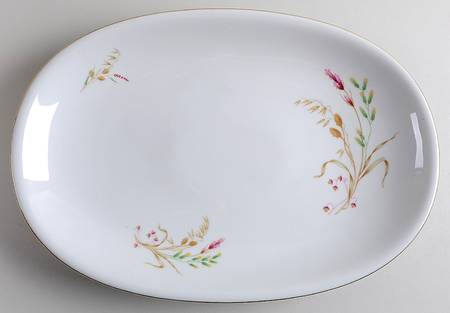 Harvest Bouquet 14" Oval Serving Platter