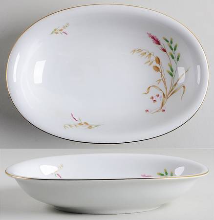 Harvest Bouquet 9" Oval Vegetable Bowl