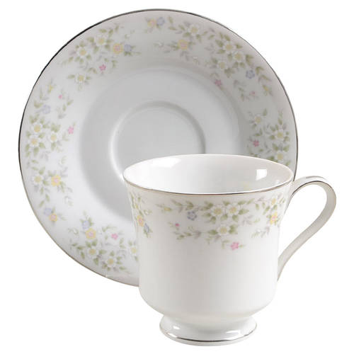 Heather Footed Cup & Saucer Set