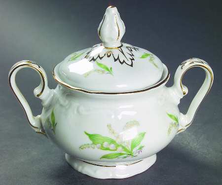 Lily of The Valley Sugar Bowl & Lid