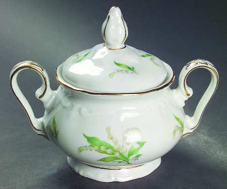 Lily of The Valley Sugar Bowl & Lid