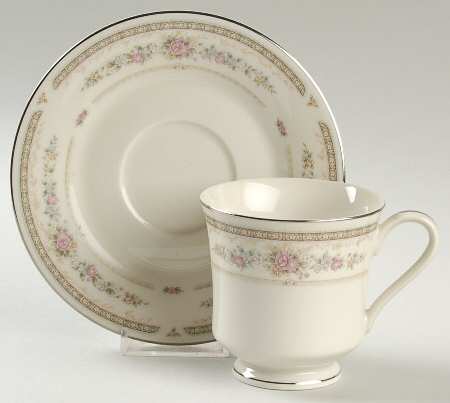 Lorraine Footed Cup & Saucer Set