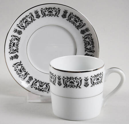 Majestic Flat Demitasse Cup & Saucer Set