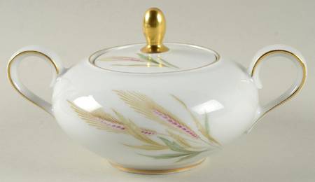 Wheat Sugar Bowl & Lid