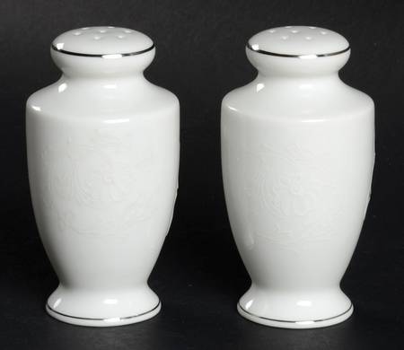 White Lace Salt & Pepper Set