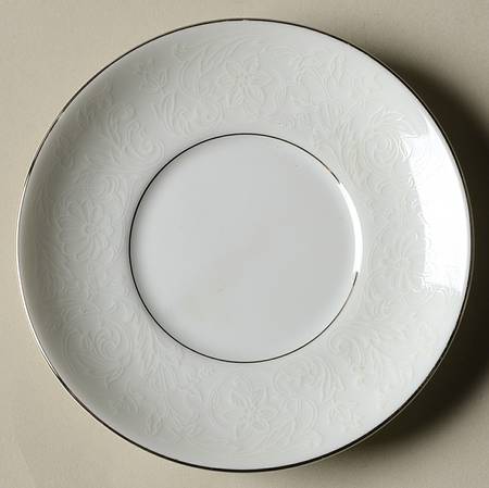 White Lace Saucer for Demitasse Cup