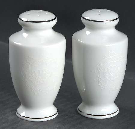 White Lace Salt & Pepper Set