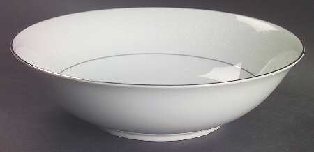 White Lace 9" Round Vegetable Bowl