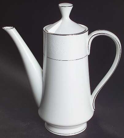 White Lace Coffee Pot & Lid