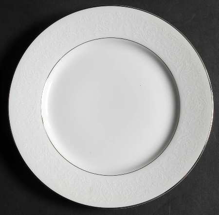 White Lace Salad Plate