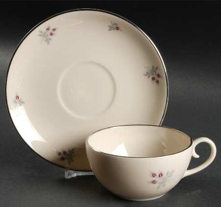 Caress Flat Cup & Saucer Set