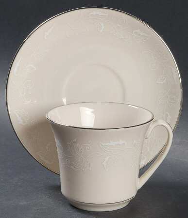 Leaf Lace Flat Cup & Saucer Set