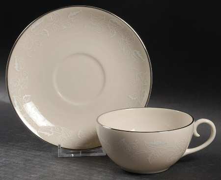 Leaf Lace Flat Cup & Saucer Set
