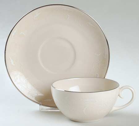 Leaf Lace Flat Cup & Saucer Set