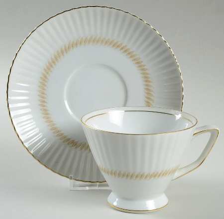 New Port Footed Cup & Saucer Set