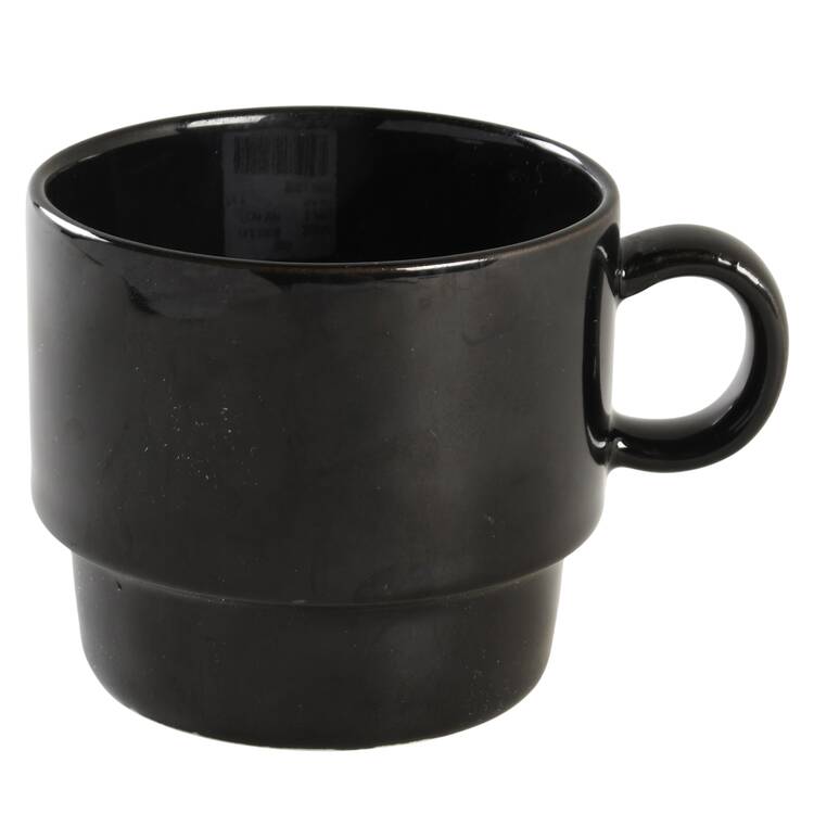 Bauhaus Black Flat Cup