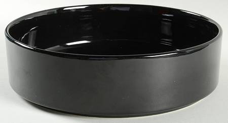 Bauhaus Black 10" Round Vegetable Bowl