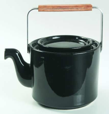 Bauhaus Black Teapot & Lid