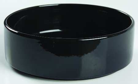Bauhaus Black 7" Round Vegetable Bowl