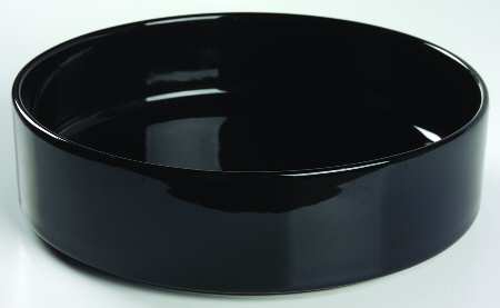 Bauhaus Black 9" Round Vegetable Bowl