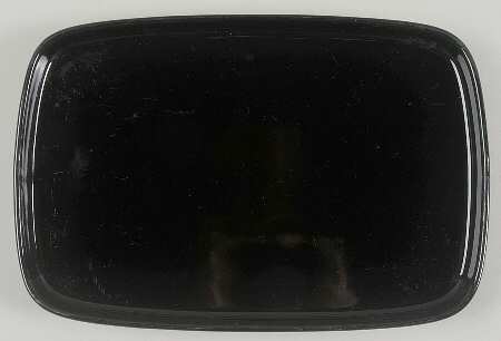 Bauhaus Black 13" Oval Serving Platter