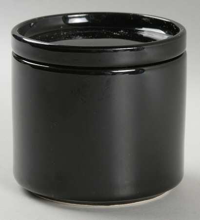 Bauhaus Black Sugar Bowl & Lid