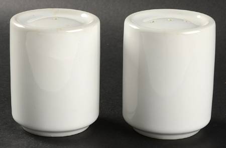 Bauhaus White Salt & Pepper Set