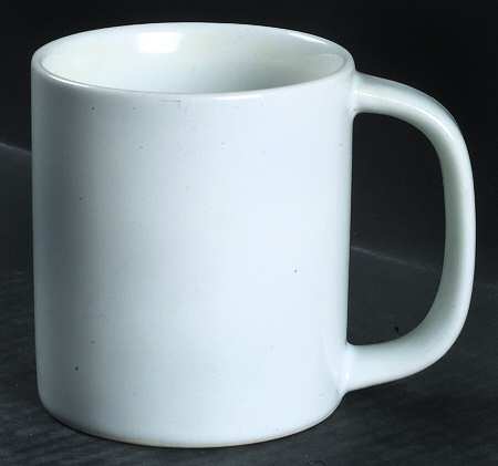Bauhaus White Mug