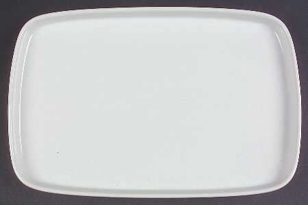 Bauhaus White 13" Oval Serving Platter