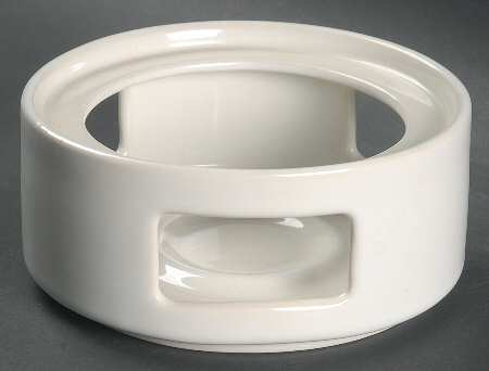 Bauhaus White China Warmer Stand