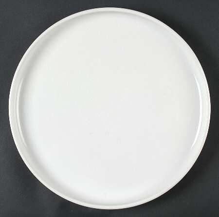 Bauhaus White 12" Chop Plate (Round Platter)