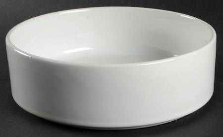 Bauhaus White 7" Round Vegetable Bowl