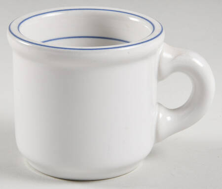 Galaxy Blue Banded Flat Cup by Trend Pacific