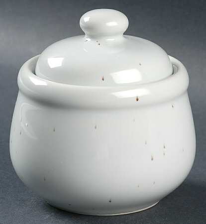 Galaxy Milkstone White Sugar Bowl & Lid