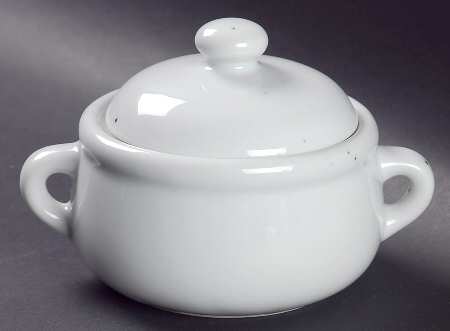 Galaxy Milkstone White Individual Casserole & Lid
