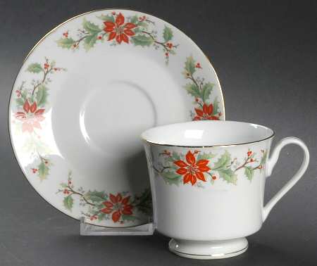 1693 (China) Footed Cup & Saucer Set