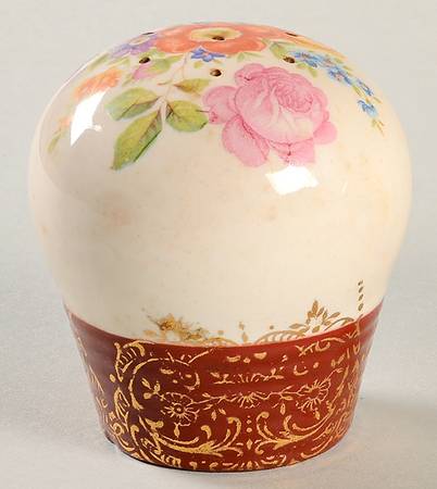 Meissen Rose Red Salt Shaker