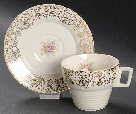 Rosalie Flat Demitasse Cup & Saucer Set