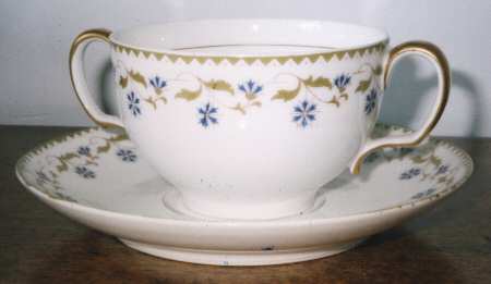 5865-5855 Footed Cream Soup Bowl & Saucer Set